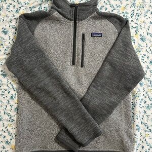 Patagonia Men's Zip Up Sweater in Charcoal Gray
